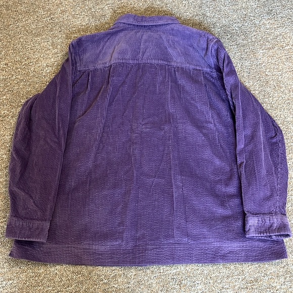 L.L. Bean Women’s Purple Wide Wale Corduroy Shirt Jacket Plus Size 3X - Picture 2 of 12